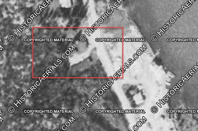 Rest-A-While Motel - 1975 Aerial (newer photo)